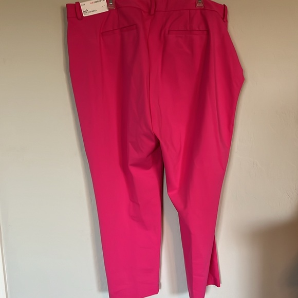 Liz Claiborne-Plus Emma Ponte Womens Mid Rise Slim Fit Ankle
Pant size 22W Pink - Picture 4 of 12